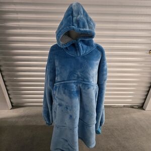 Cozy Blue Hooded Fleece